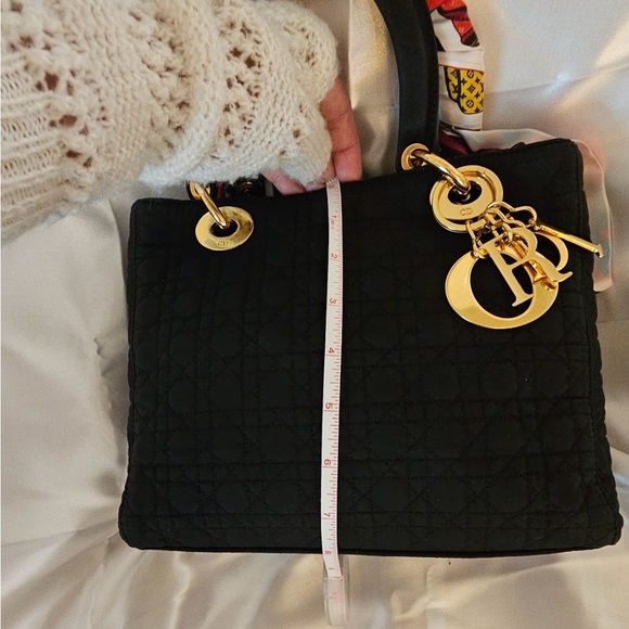Christian Dior Authentic preloved CD Nylon Cannage Medium Lady Dior Bag - Picture 13 of 16